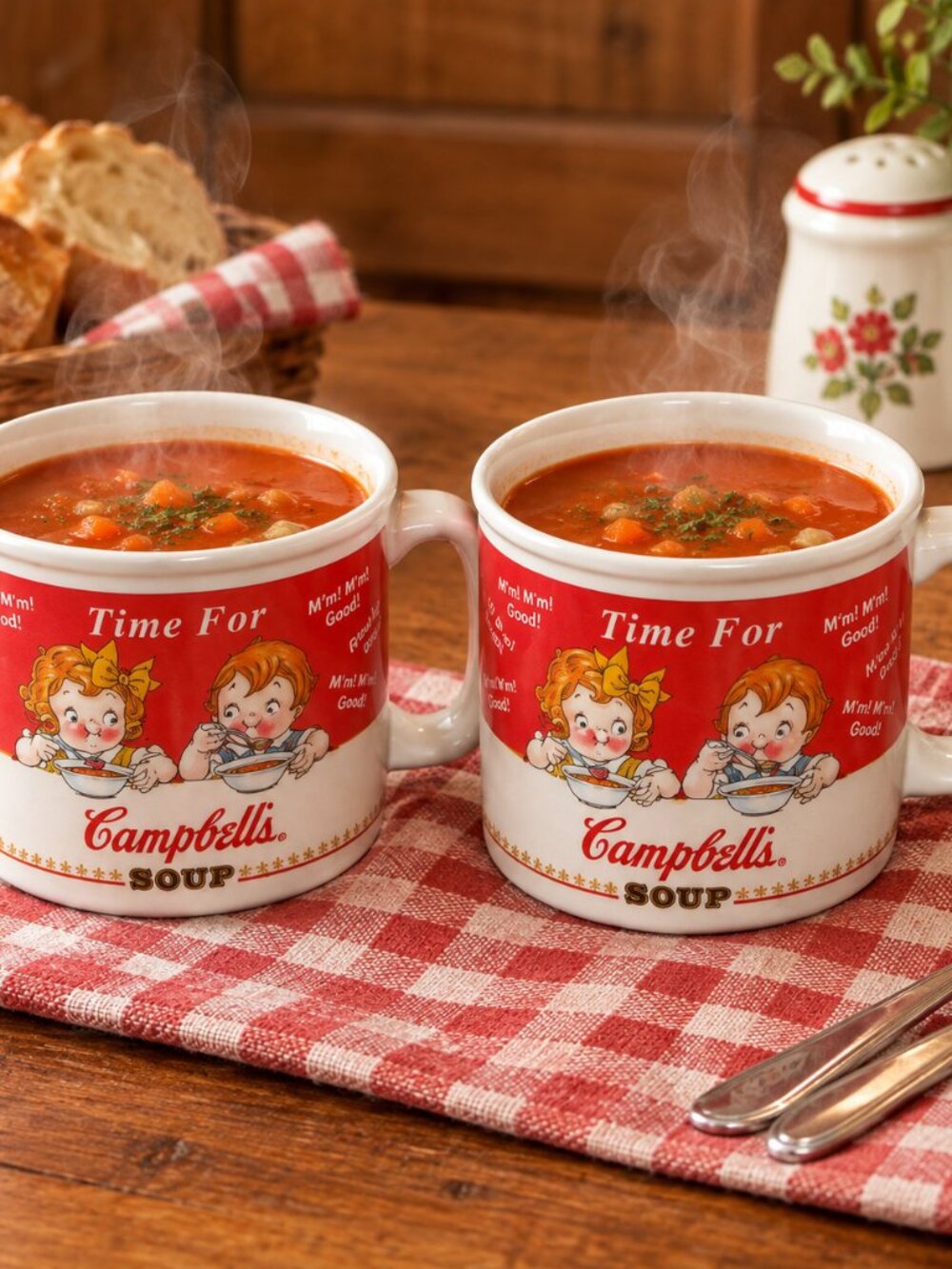 Campbell Soup Mugs Vintage Look
